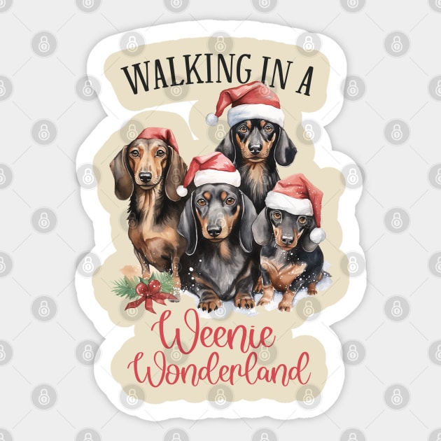 Walking in a Weenie Wonderland Sticker by MuseMints